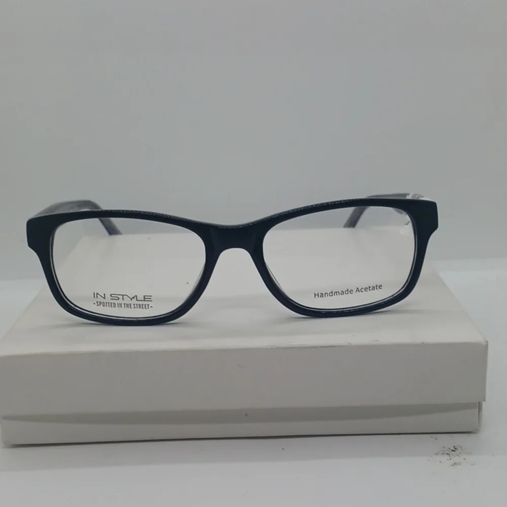 NWT MEN'S IN STYLE EYEGLASS FRAMES ISDM05 BLACK GUNMETAL